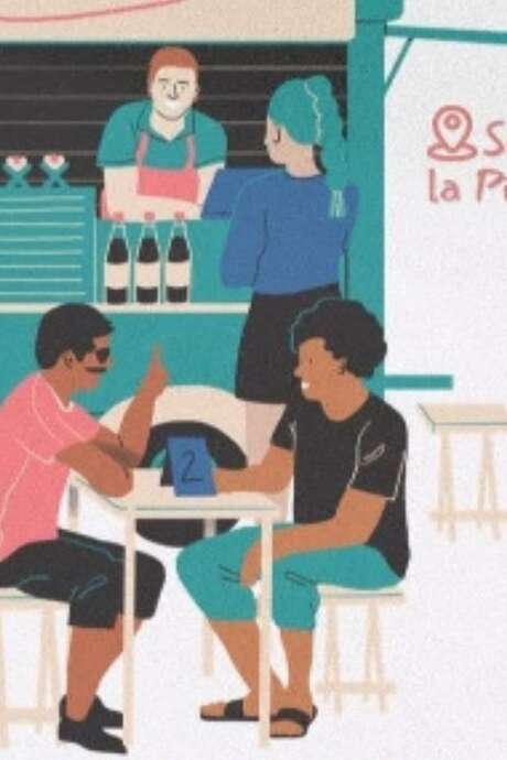 Gourmet market at Notre Dame de Sanilhac Wednesday, July 16